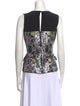 Christian Dior Floral Print Crew Neck Top