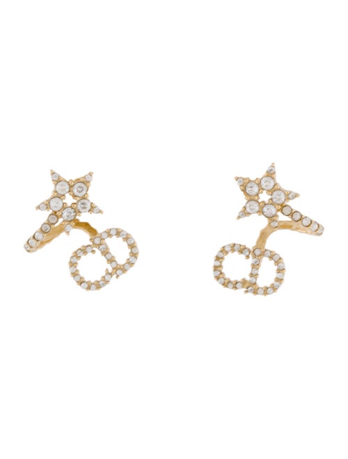 Christian Dior Crystal Clair D Lune Drop Earrings