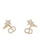 Christian Dior Crystal Clair D Lune Drop Earrings