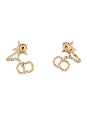 Christian Dior Crystal Clair D Lune Drop Earrings