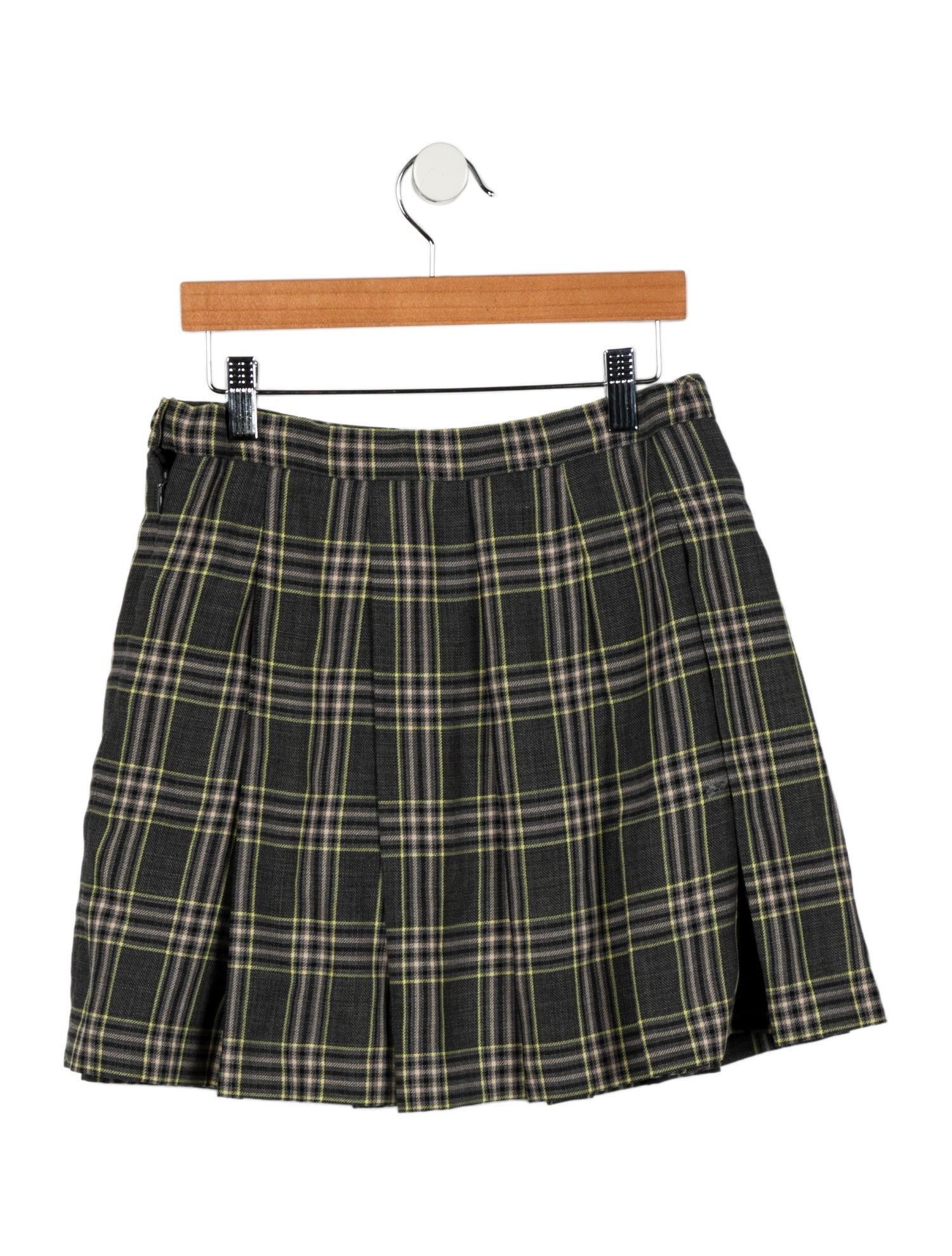 Christian Dior Girls' Wool Pleated Skirt