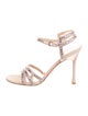 Christian Dior Suede Crystal Embellishments Sandals