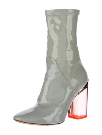 Christian Dior Patent Leather Sock Boots