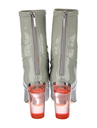 Christian Dior Patent Leather Sock Boots