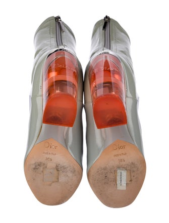 Christian Dior Patent Leather Sock Boots