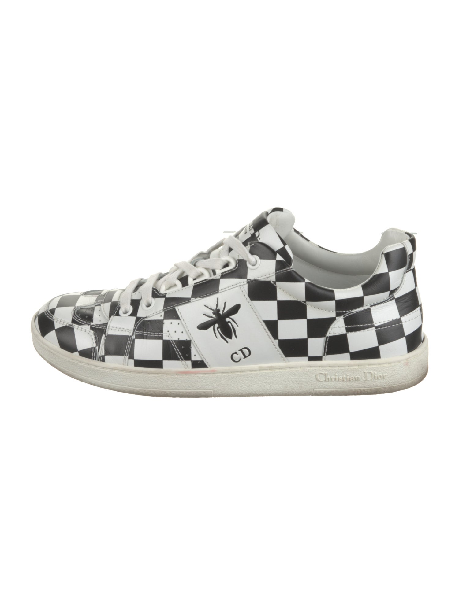 Christian Dior Leather Printed Sneakers