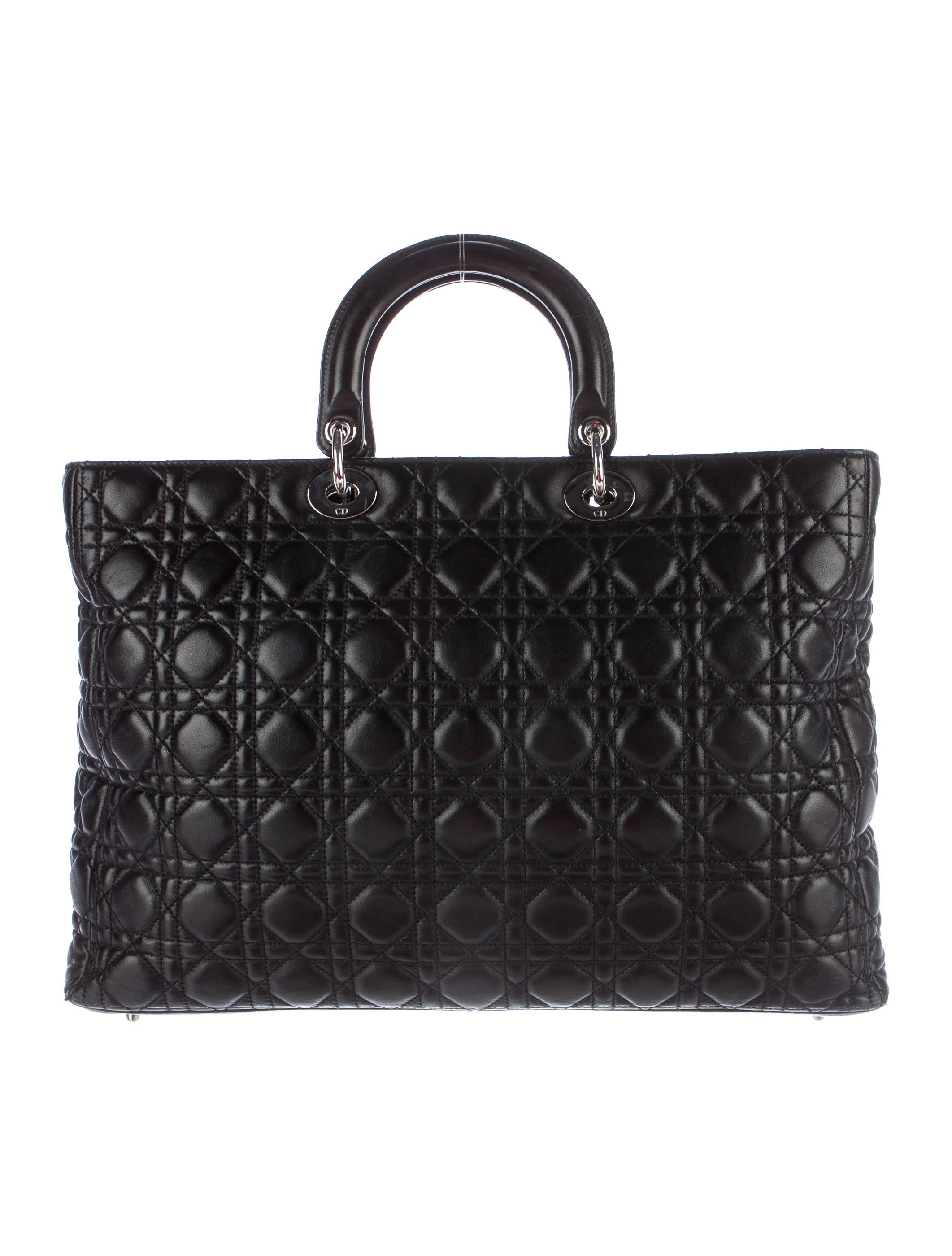 Christian Dior Large Lady Dior Shopping Bag Handbags CHR50462 The RealReal