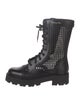 Christian Dior Leather Combat Boots