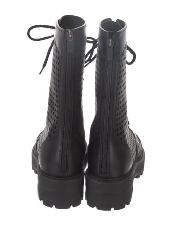 Christian Dior Leather Combat Boots