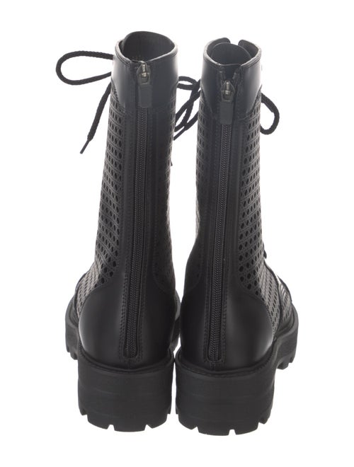 Christian Dior Leather Combat Boots