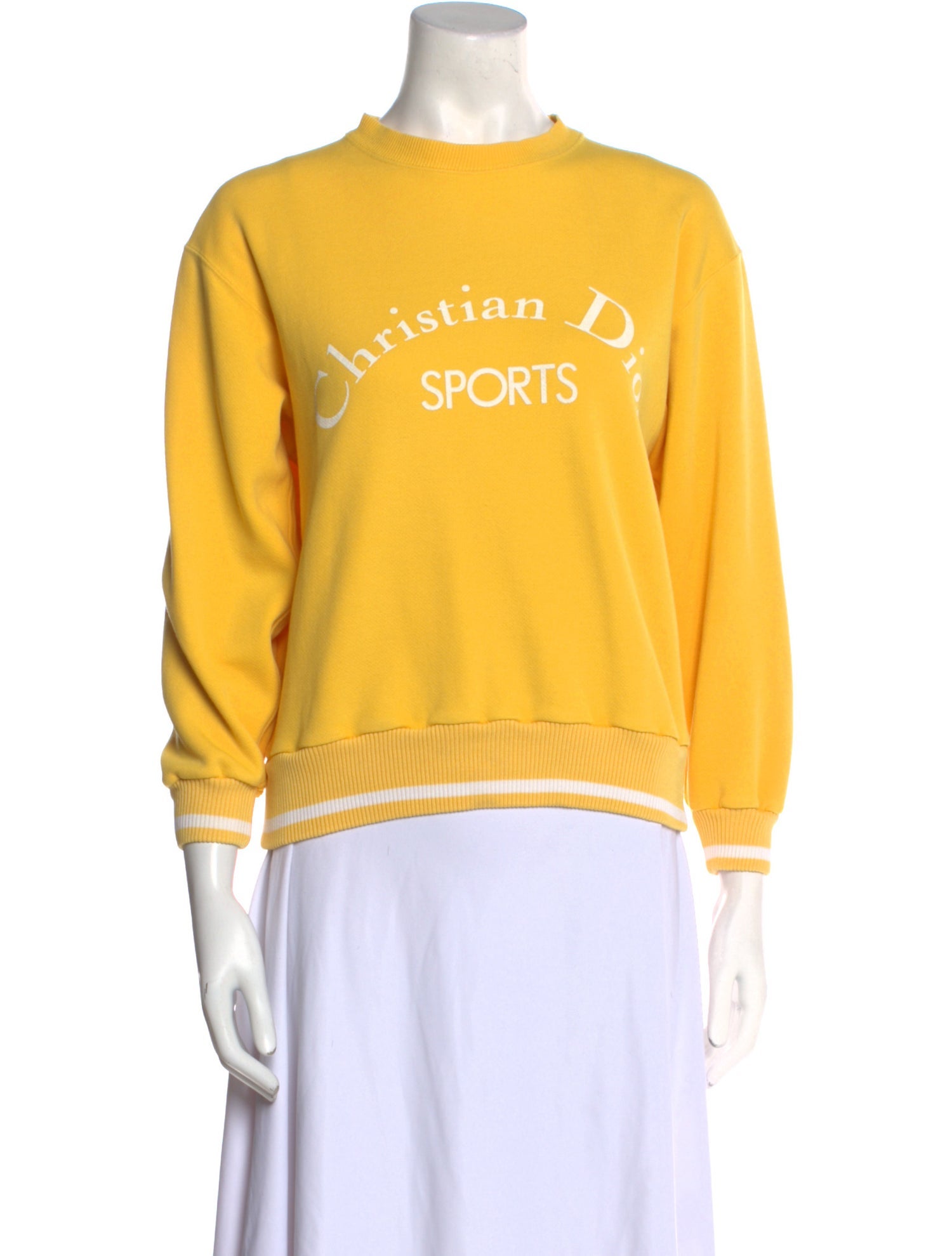 Christian Dior Graphic Print Crew Neck Sweatshirt