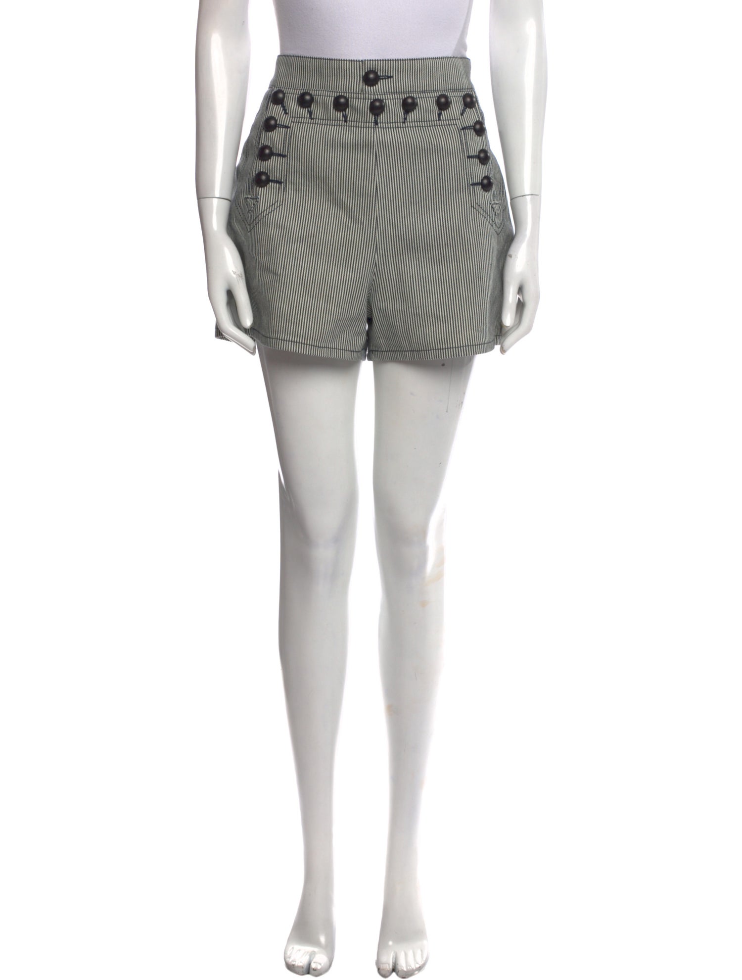 Christian Dior Striped Mini Shorts