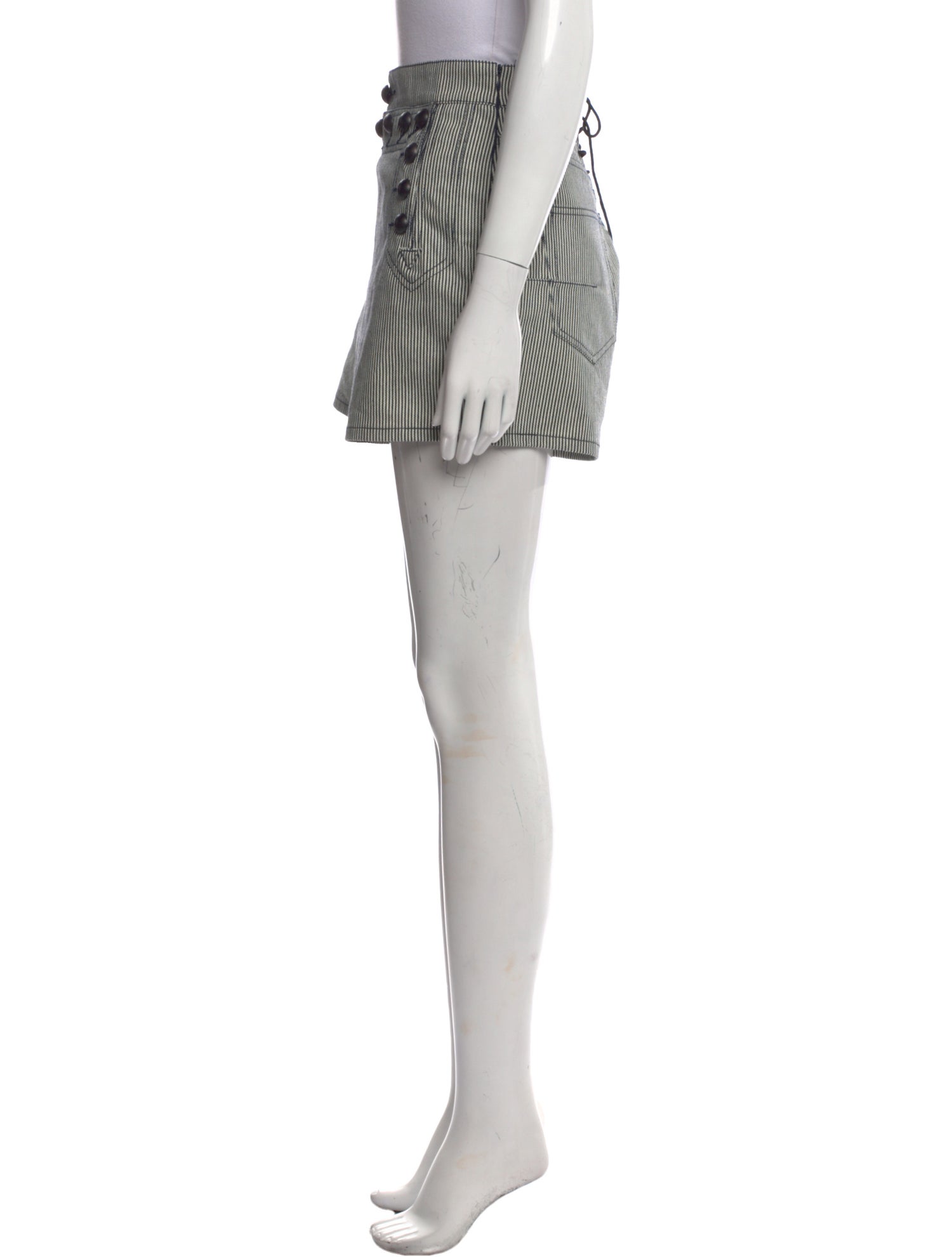 Christian Dior Striped Mini Shorts