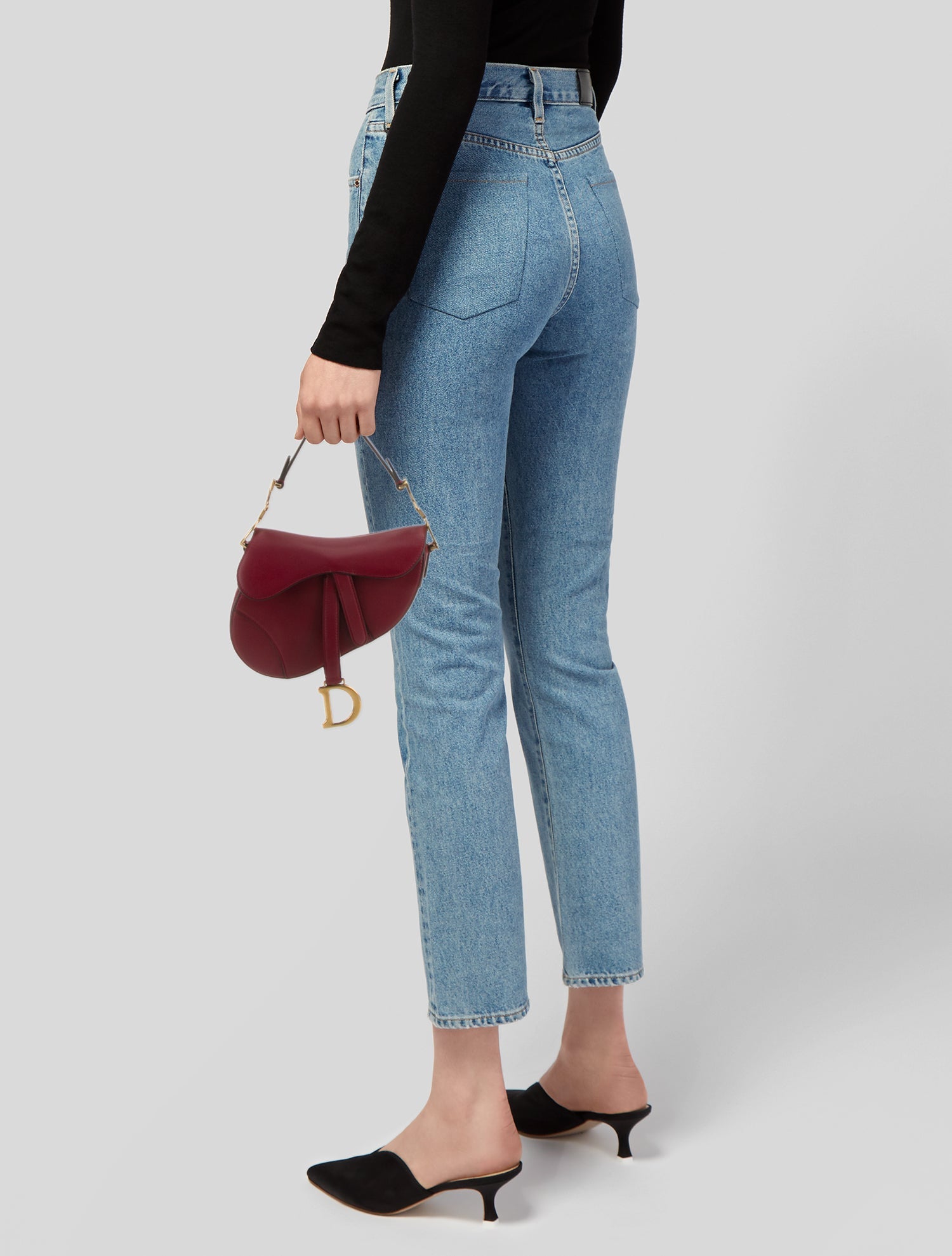 Christian Dior Leather Saddle Mini