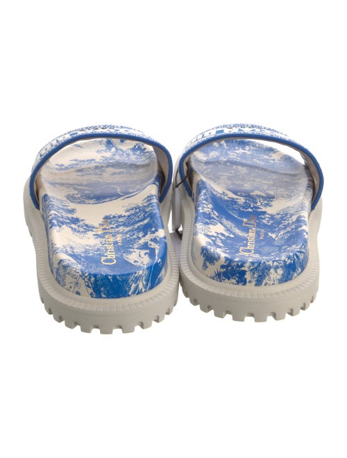 Christian Dior Canvas Printed Slides