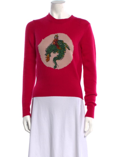 Christian Dior Cashmere Graphic Print Sweater