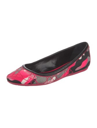 Christian Dior Canvas Printed Flats