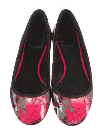 Christian Dior Canvas Printed Flats