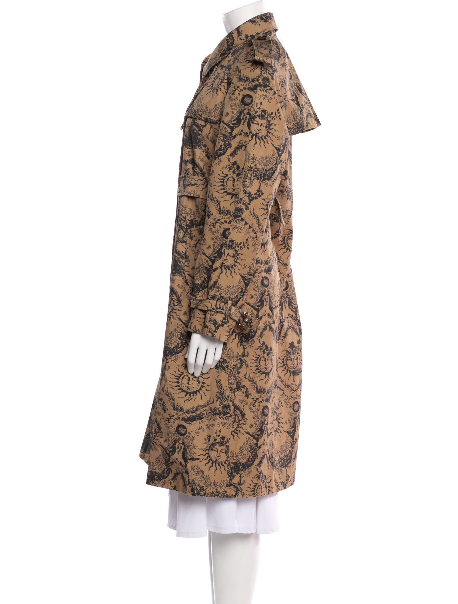 Christian Dior Printed Faux Fur Coat