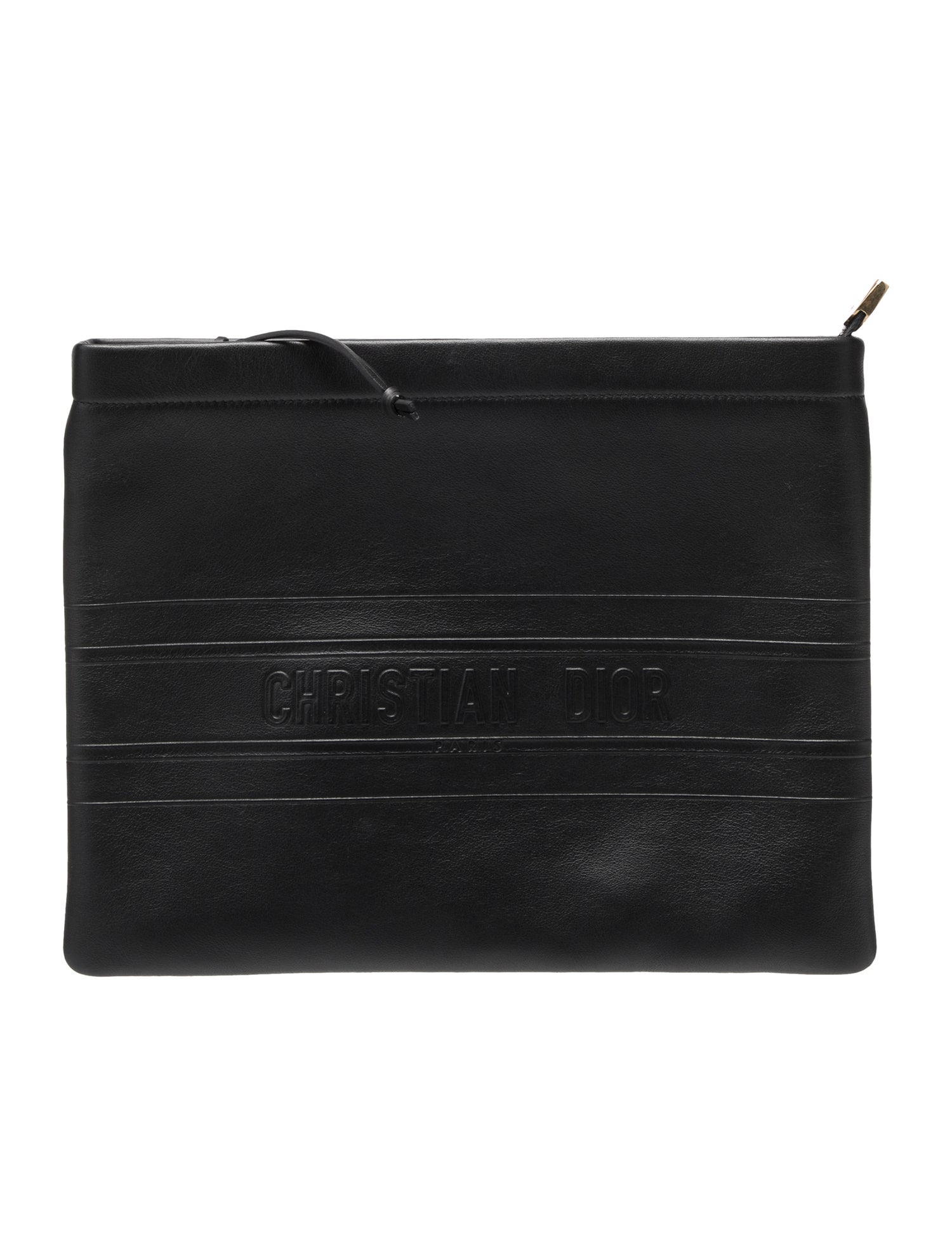 Christian Dior Embossed Leather Garment Bag