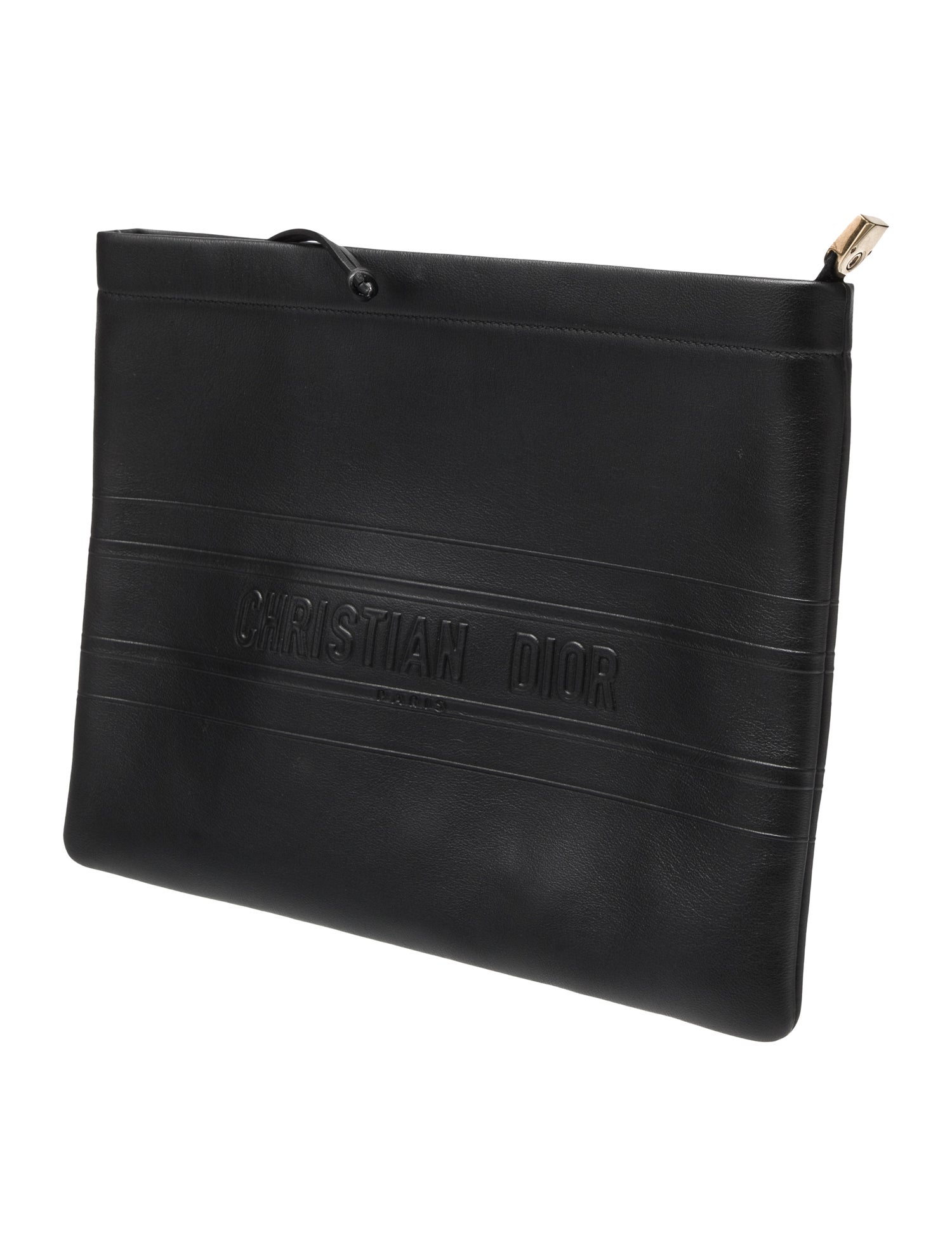 Christian Dior Embossed Leather Garment Bag