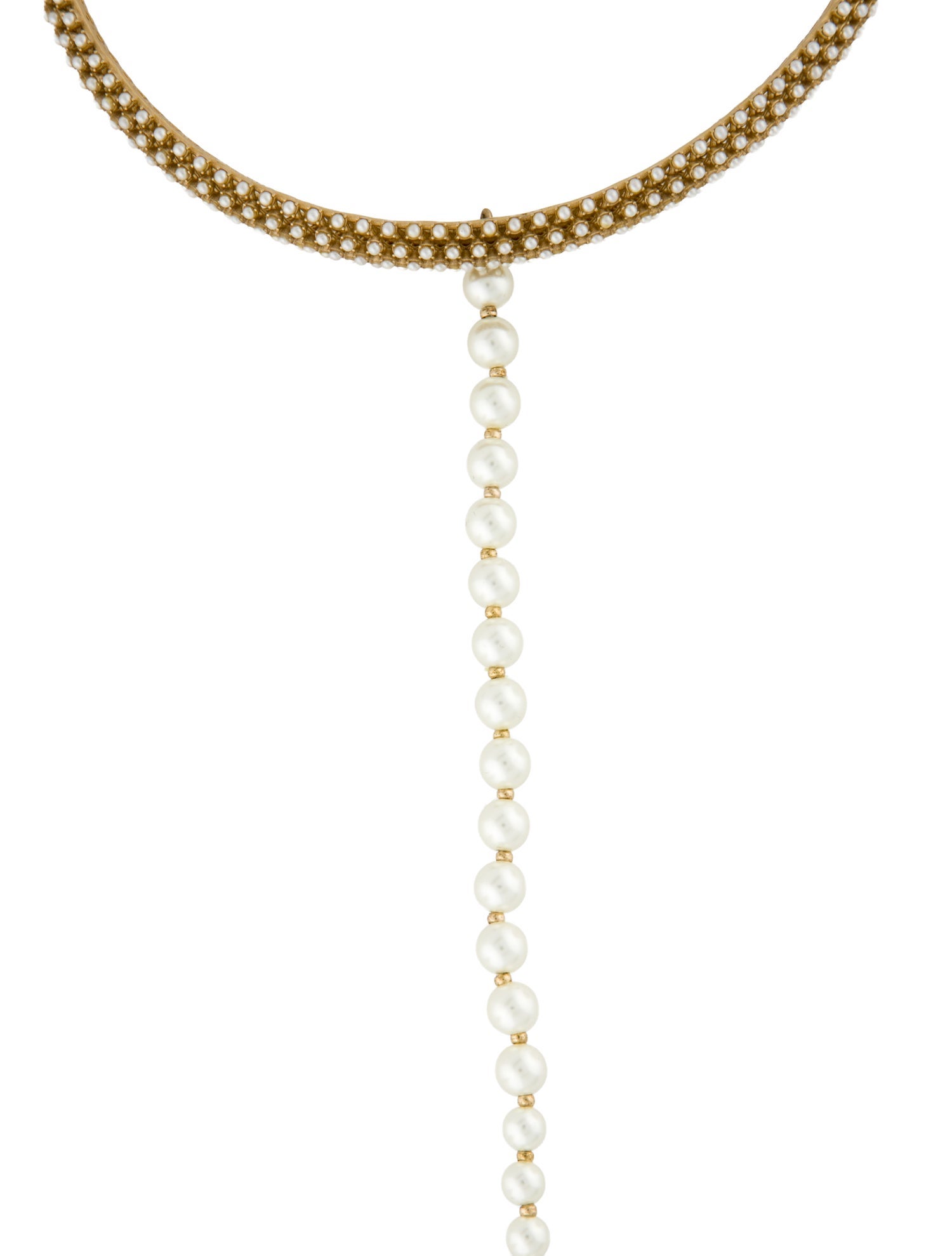 Christian Dior Faux Pearl Choker
