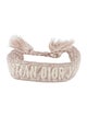 Christian Dior Thread & Fabric Woven Bangle Bracelet