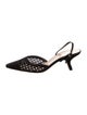 Christian Dior Cannage Pattern Slingback Pumps