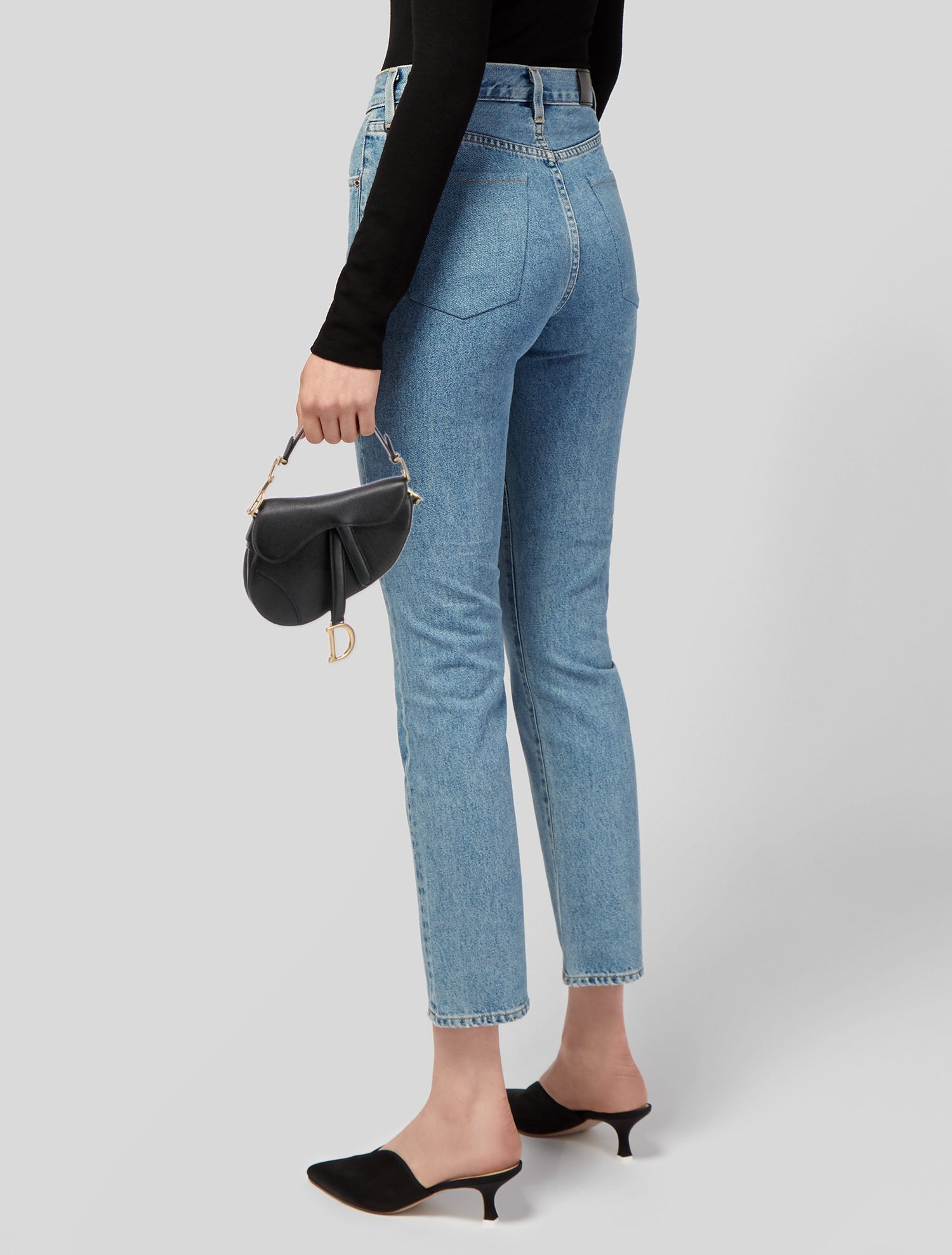 Christian Dior Leather Saddle Mini