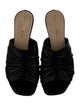 Christian Dior Leather Pleated Accents Slides