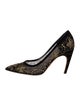 Christian Dior Mesh Lace Pattern Pumps