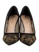 Christian Dior Mesh Lace Pattern Pumps