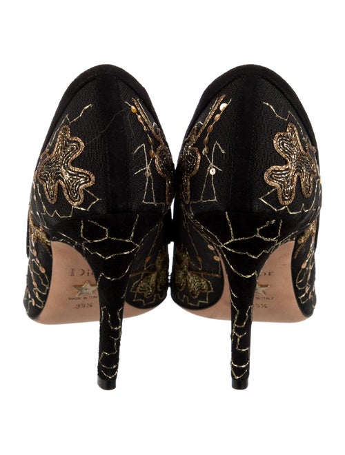 Christian Dior Mesh Lace Pattern Pumps