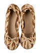 Christian Dior Canvas Animal Print Ballet Flats