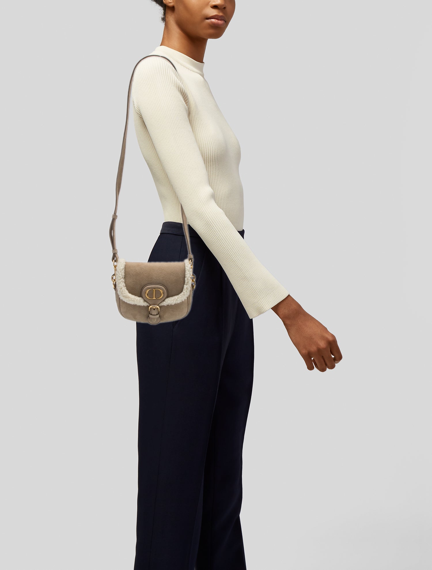 Christian Dior Suede Bobby Small