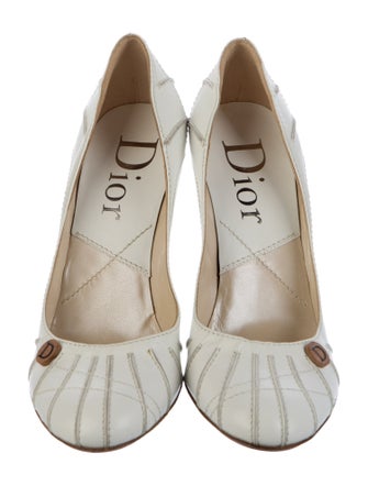 Christian Dior Cannage Pattern Leather Pumps