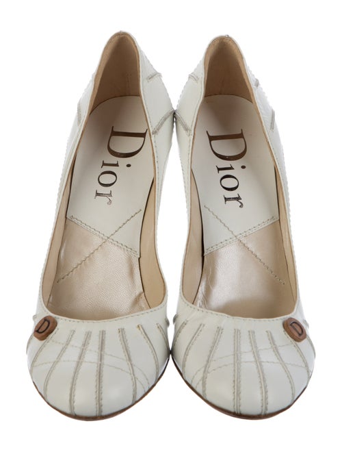 Christian Dior Cannage Pattern Leather Pumps