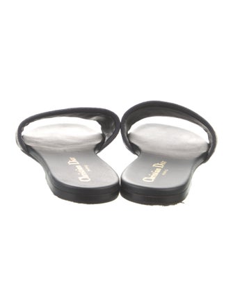 Christian Dior Canvas Printed Slides