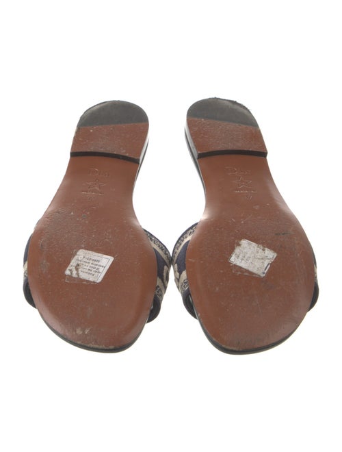 Christian Dior Canvas Printed Slides