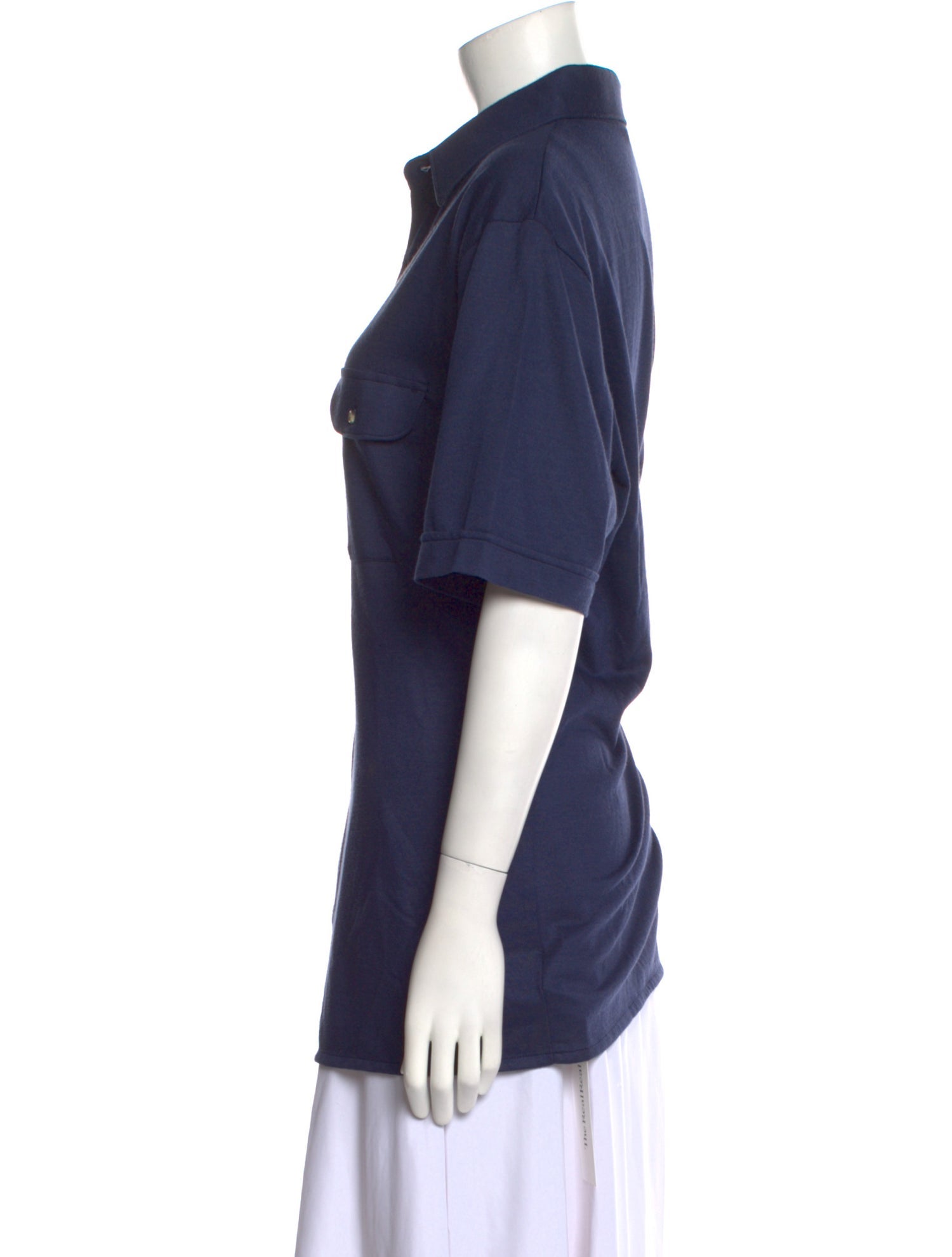 Christian Dior Short Sleeve Button-Up Top