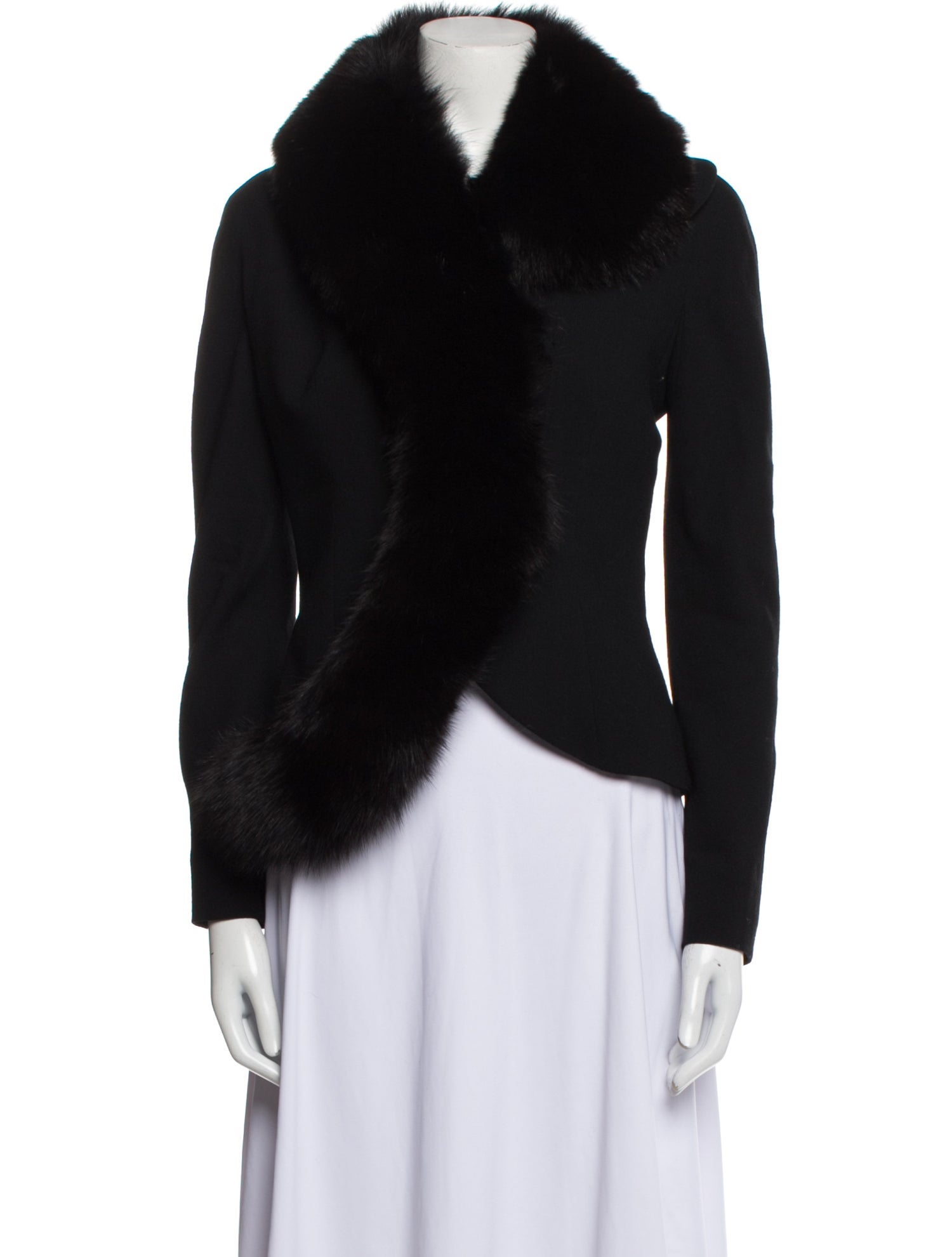 Christian Dior Vintage 1999 Fur Jacket - Black Jackets, Clothing