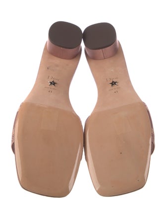 Christian Dior Embroidered Accent Slides
