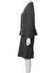 Christian Dior Virgin Wool Polka Dot Print Skirt Suit