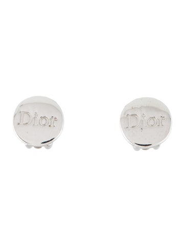 Christian Dior Clip-On Logo Earrings