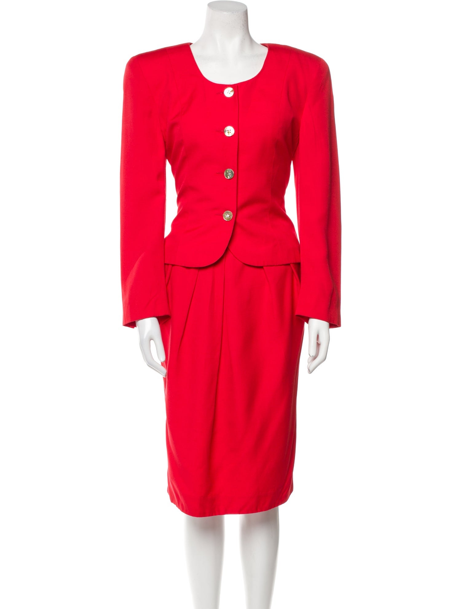 Christian Dior Printed Cutout Accent Skirt Set