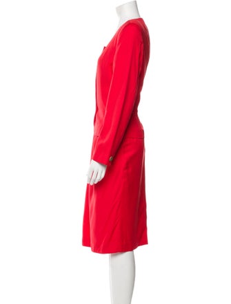 Christian Dior Printed Cutout Accent Skirt Set