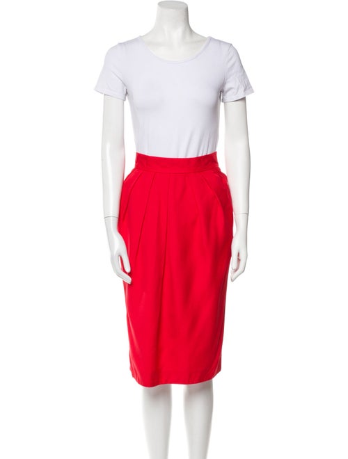 Christian Dior Printed Cutout Accent Skirt Set