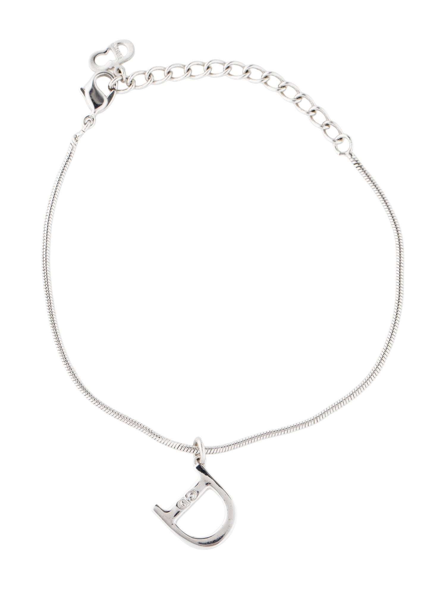 Christian Dior Logo Charm Bracelet