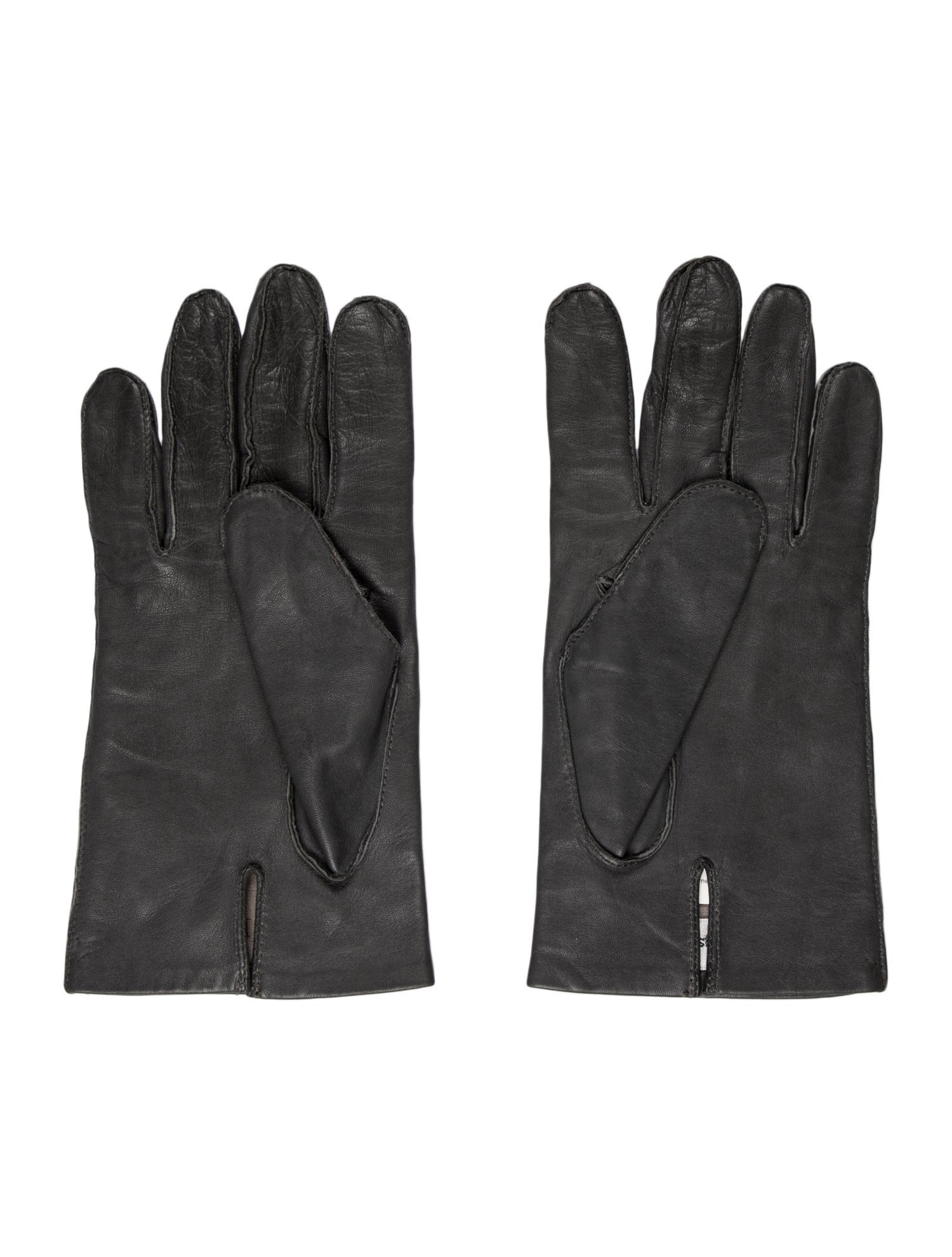 Christian Dior Solid Leather Gloves