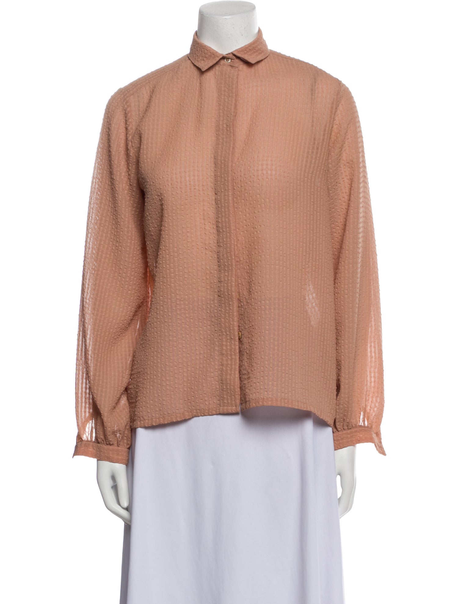 Christian Dior Blouses Long Sleeve Button-Up Top